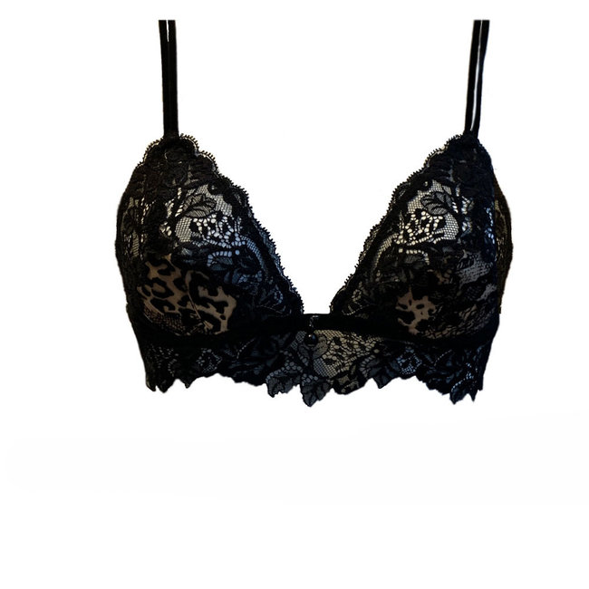 AMBRA AMBRA Lingerie BH's  DARK/DEEP NUDE Triangel BH zwart/bruin 0951