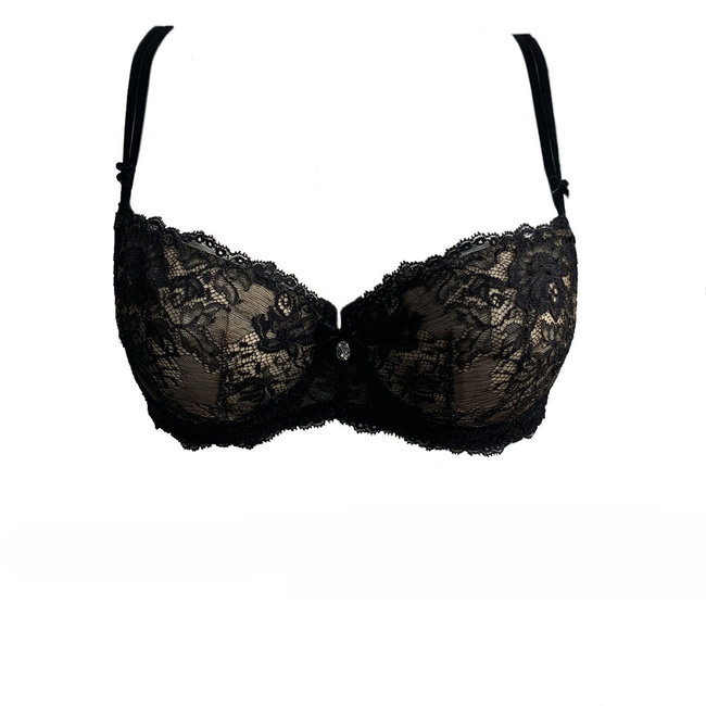 AMBRA Lingerie BH's  DARK/DEEP NUDE Balconnet  BH zwart/bruin 0952