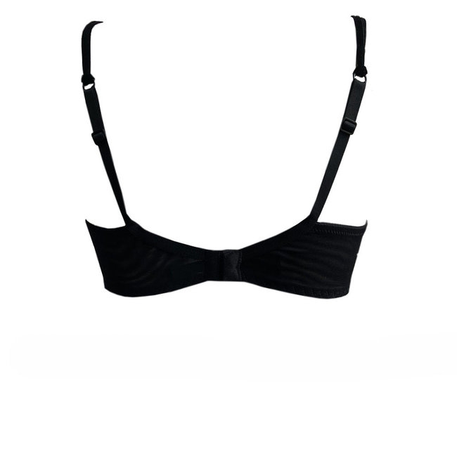 AMBRA Dessous BHs DARK/DEEP NUDE Balconnet BH schwarz/braun 0952