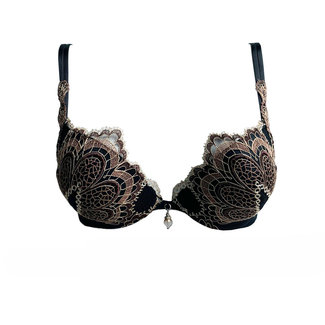 AMBRA Dessous BHs SMERALDO Push-up BH Weiß 0936SW, - Italian