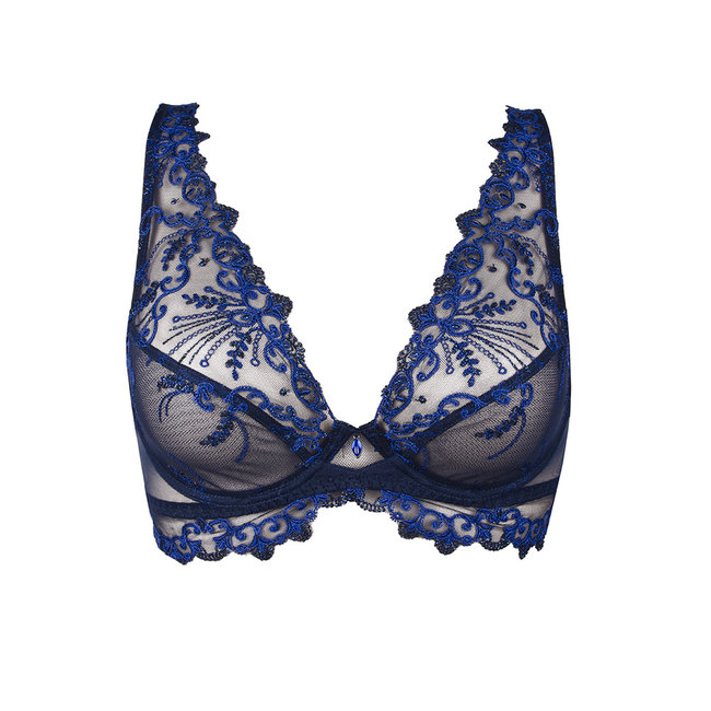 Lise Charmel Nuit Folie Glamour BH Blau ACH7412 | Luxus Dessous