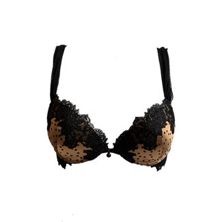 AMBRA AMBRA Jacquard Oil-push Bra Brown 0196 | Luxury Lingerie