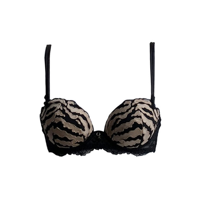 AMBRA  AMBRA Lingerie BH's Sauvage Oil push Bra Braun/black 0446