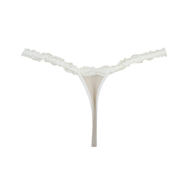 Lise Charmel  Splendeur Soie  String sexy Ecru ACC0580