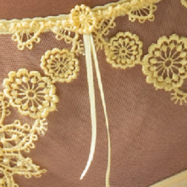 AMBRA Lingerie slips Bouquet de Fleurs string geel 1600