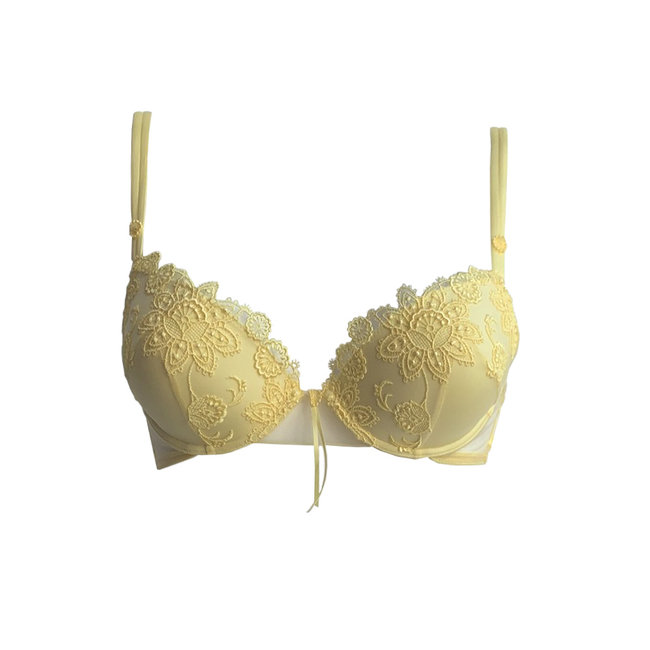 AMBRA  AMBRA Dessous BHs Bouquet de Fleurs Öl druck BH gelb 0606