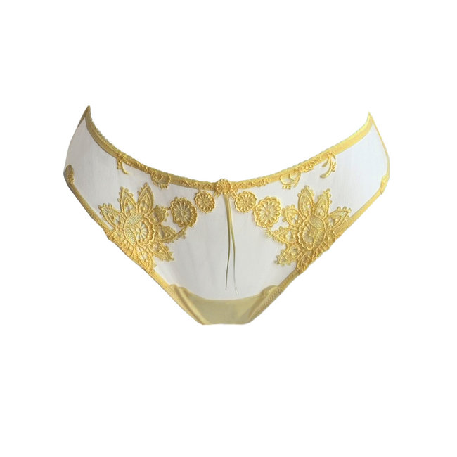 AMBRA Lingerie Bouquet de Fleurs Oil push Bra yellow 0606 - Italian Design  Fashion & Beauty