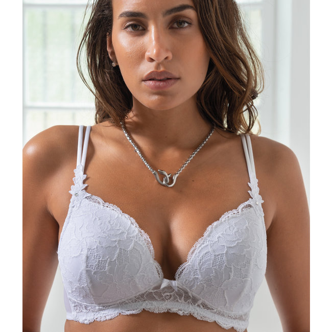 AMBRA Dessous BH's Valencienne Padded Dreieck BH 0763