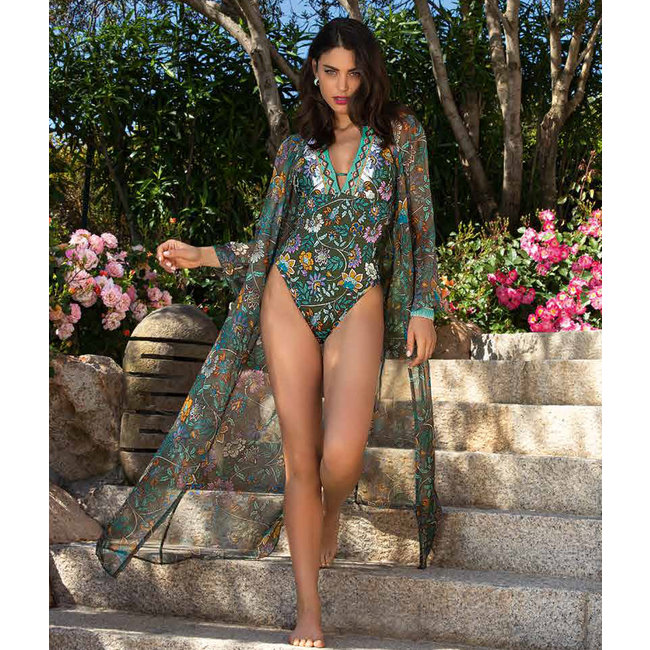 Lise Charmel Swimwear Fleur Persane Kimono Long Bronze ASB2967