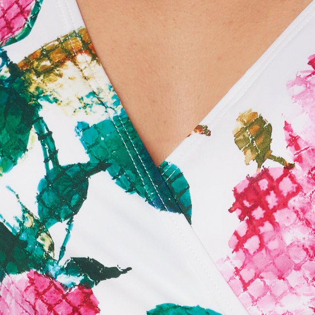 Beach & Swim Roidal Swimsuit Agata white/red/green