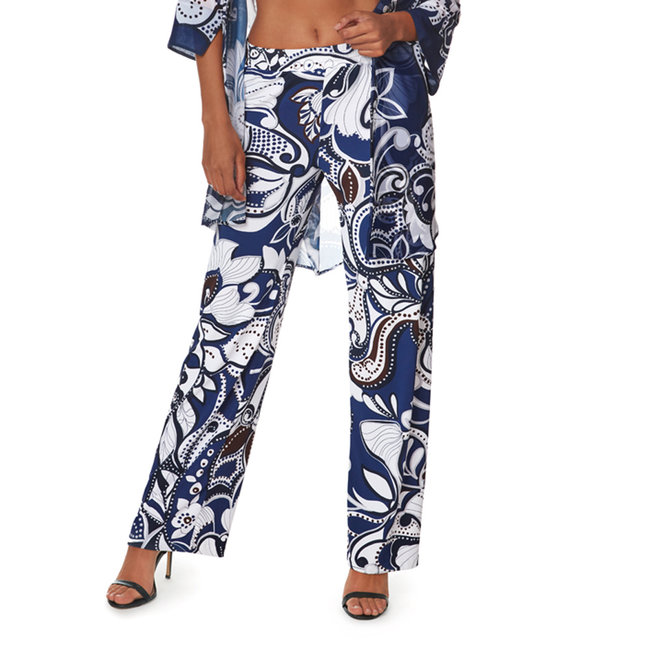 Bad & Strand Roidal Strapless Badeanzug Indo Blau/Weiß