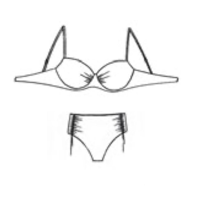 Beach & Swim Roidal BIKINI  Uriel White/Grey/Black