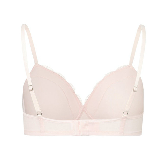 Hanro Damen Dessous Cotton Lace padded soft cup BH rosa 072432