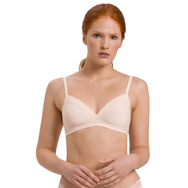 Women's Cotton Lace Smooth Cup Bralette