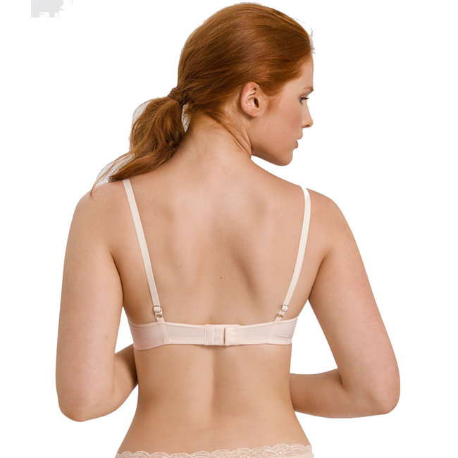 Hanro Damen Dessous Cotton Lace padded soft cup BH rosa 072432
