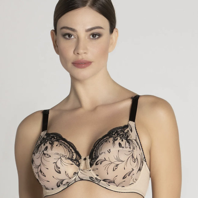 Lise Charmel Lingerie Follement Sexy  Underwire Bra nude/ black ACH6145