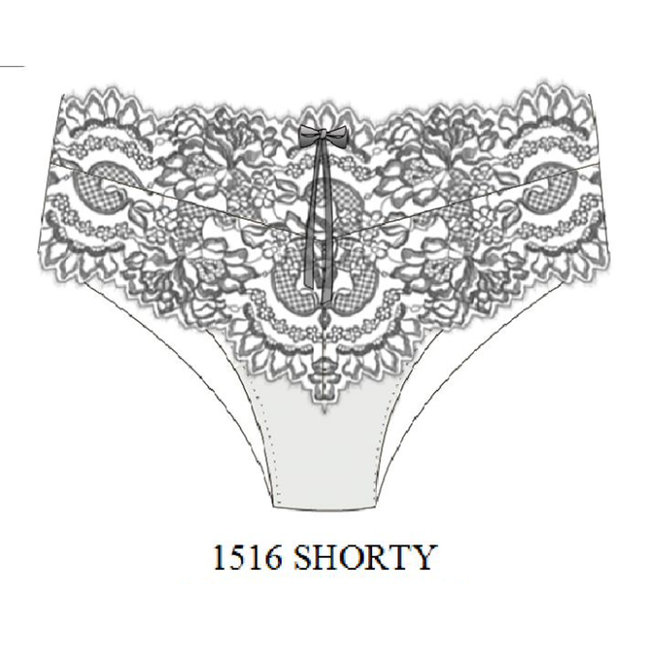 AMBRA Lingerie Slips GRACE Shorty Wit 1516