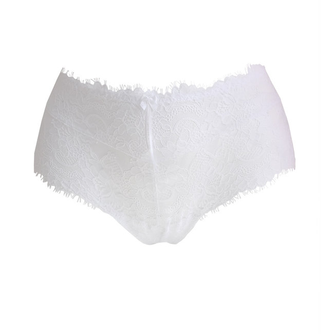 AMBRA Lingerie Slips GRACE Shorty White 1516