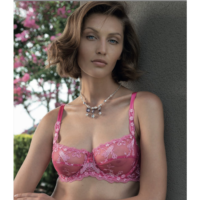 AMBRA  AMBRA Dessous BHs SMERALDO Balconnet BH Himbeere 0932SW