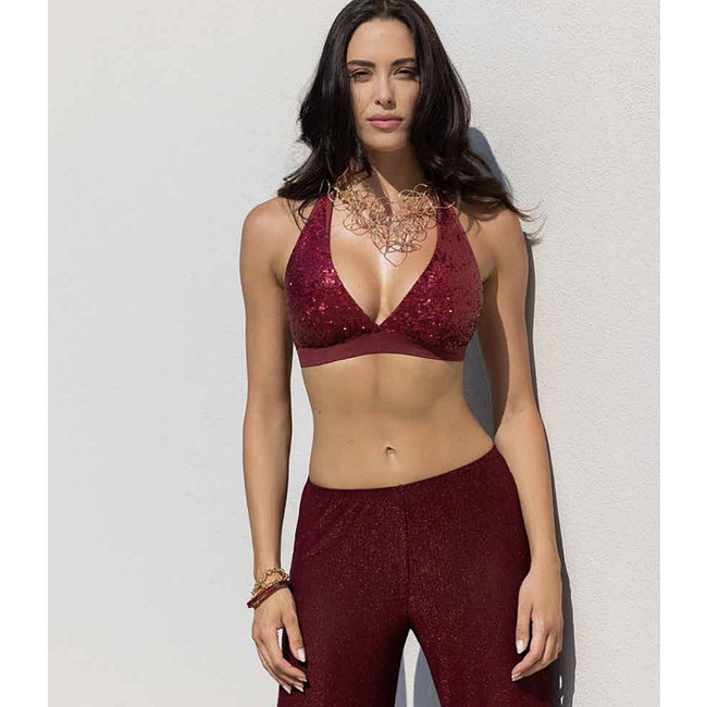 Beachwear Emerara by DD' E Triangel bikini top sequin red