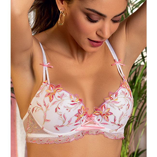 Lise Charmel  Lingerie Lise Charmel Dessous Eté Frivole Push up BH Weiß ACH8563