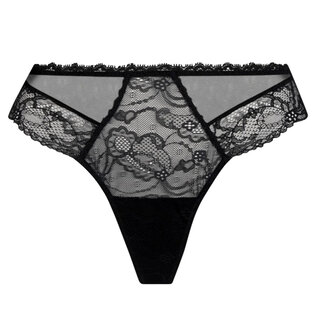 Lise Charmel  Lingerie Feerie Couture string black Calais lace ACH0074