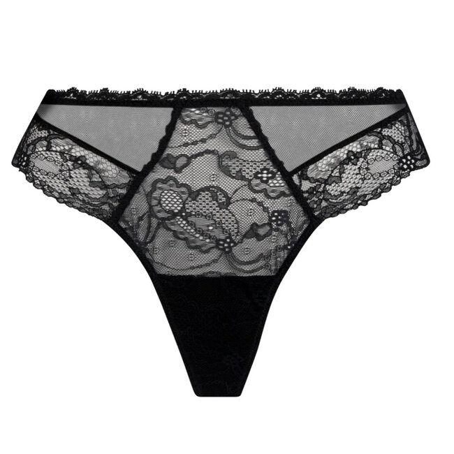 Lise Charmel Lise Charmel Feerie Couture string schwarz Calais Spitze ACH0047