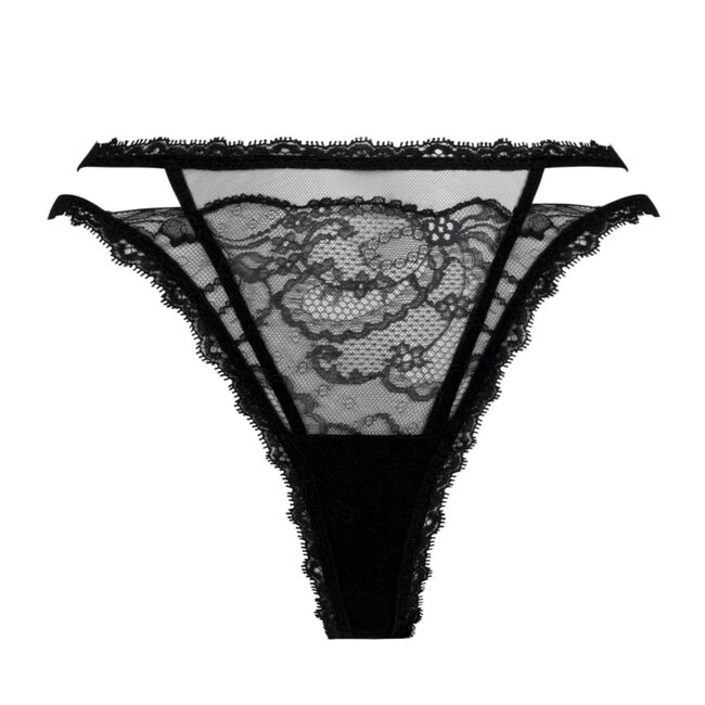 Lise Charmel Lingerie Feerie Couture string sexy black Calais lace ACH0574