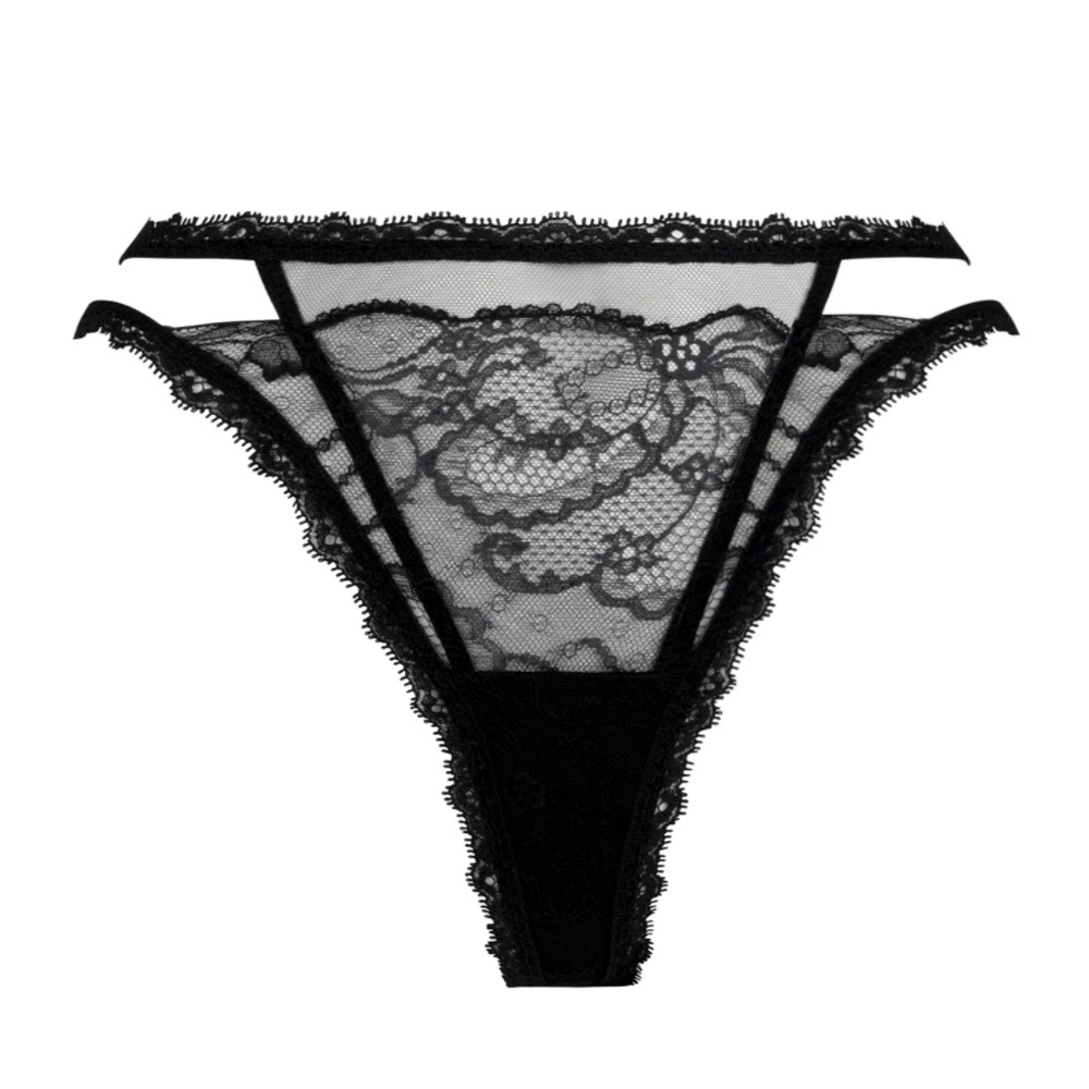String Lise Charmel - Taille 3 - Modèle Paris Toujours Réf AN9577 - Noir - Neuf Avec étiquettes