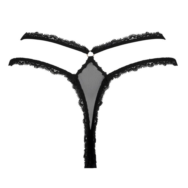 Lise Charmel  Feerie Couture string sexy black Calais lace ACH0574