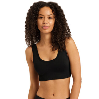 HANRO hanro-lingerie-touch-feeling-padded-crop-top-black