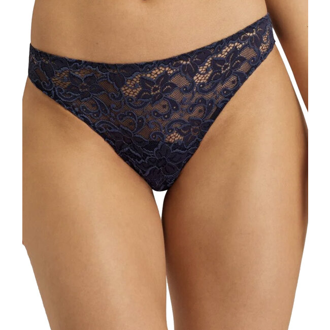 Hanro  Damen Dessous Moments String Spitze schwarz 071507