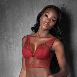 AMBRA  AMBRA Dessous DESIGN Bralette BH 0674 rot