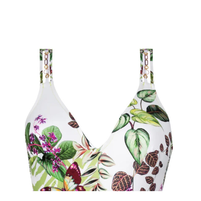 Lise Charmel  Envolee Tropicale Swimsuit White-geen ABB6973B