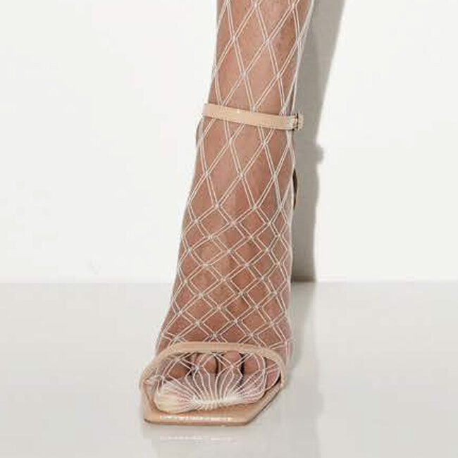 Leda 15 den tights brown with diamond pattern – Girardi