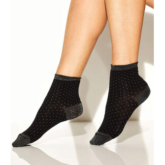 Girardi Girardi Socken Germana schwarz mit Polka Dots