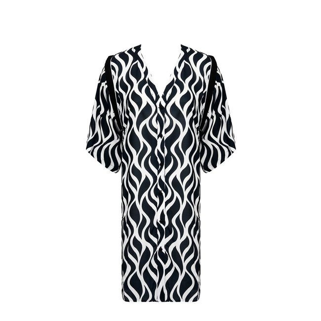 Lise Charmel Bademode Ondes Marines Shirtkleid schwarz/white ASB2177