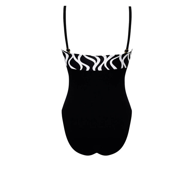 Lise Charmel Ondes Marines Bandeau badpak push-up zwart/wit ACH7277