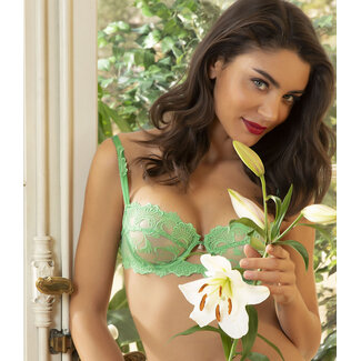 Lise Charmel Lise Charmel Dessous Dressing Floral Balconnet BH grün ACC3088