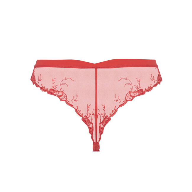 Lise Charmel Lingerie Source Beauté  String Hibiscus pink/red ACH0072