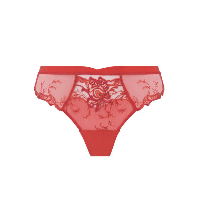 Lise Charmel Lise Charmel Lingerie Source Beauté  String Hibiscus red ACH0072