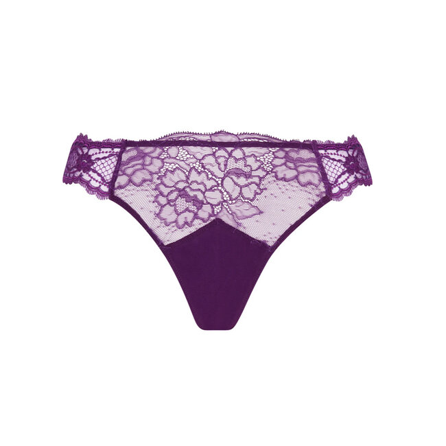 Lise Charmel Lingerie Sublime en Dentelle string purple ACH0013
