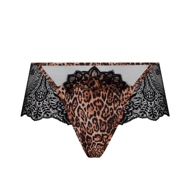 Lise Charmel Dessous SET FAUVE AMOUR Push-up BH+Shorty Braun/schwarz ACH8079/ACH1479