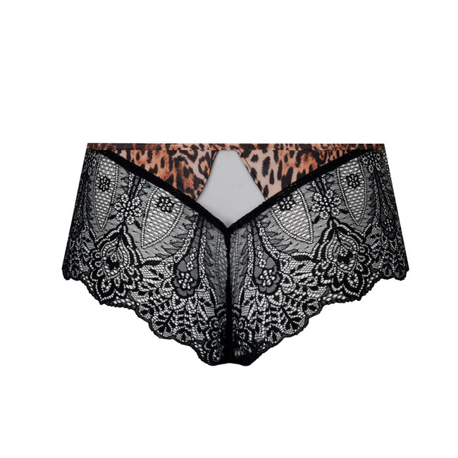 Lise Charmel Lingerie SET FAUVE AMOUR Push-up Bra+Shorty Brown/black ACH8079/ACH1479