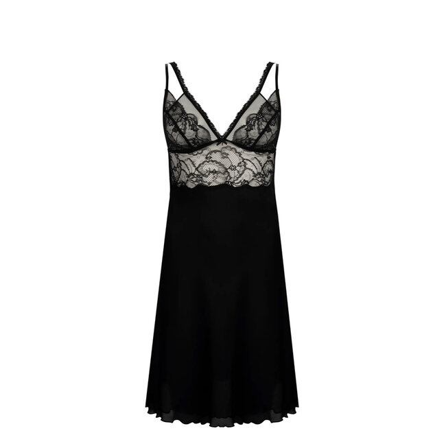 Lise Charmel Dessous Feerie Couture Nachtkleid schwarz Calais spitze  ALH1074