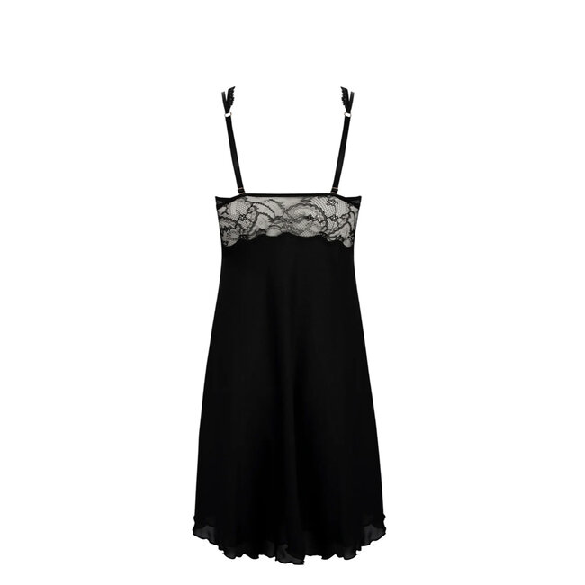 Lise Charmel Dessous Feerie Couture Nachtkleid schwarz Calais spitze  ALH1074
