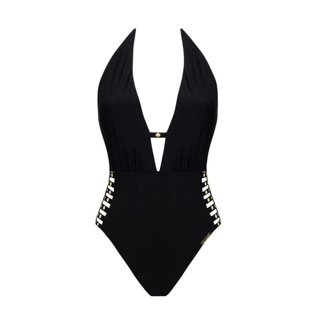 Lise Charmel Badmode Eclat Rock Halter Badpak zwart ABB9770