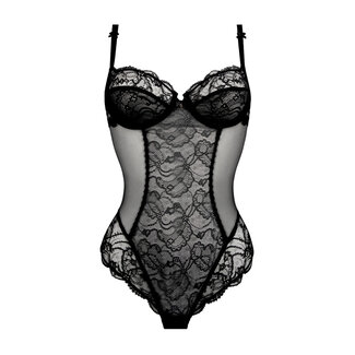 Lise Charmel Lingerie Feerie Couture Body string zwart Calais kant ACH4174