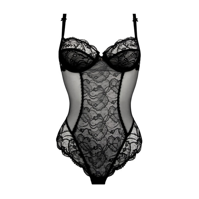 Lise Charmel Lingerie Feerie Couture Body string black Calais Lace ACH4174