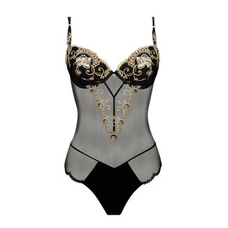 Lise Charmel Deesse en Glam Body Body string met Push up zwart/goud ACH4115